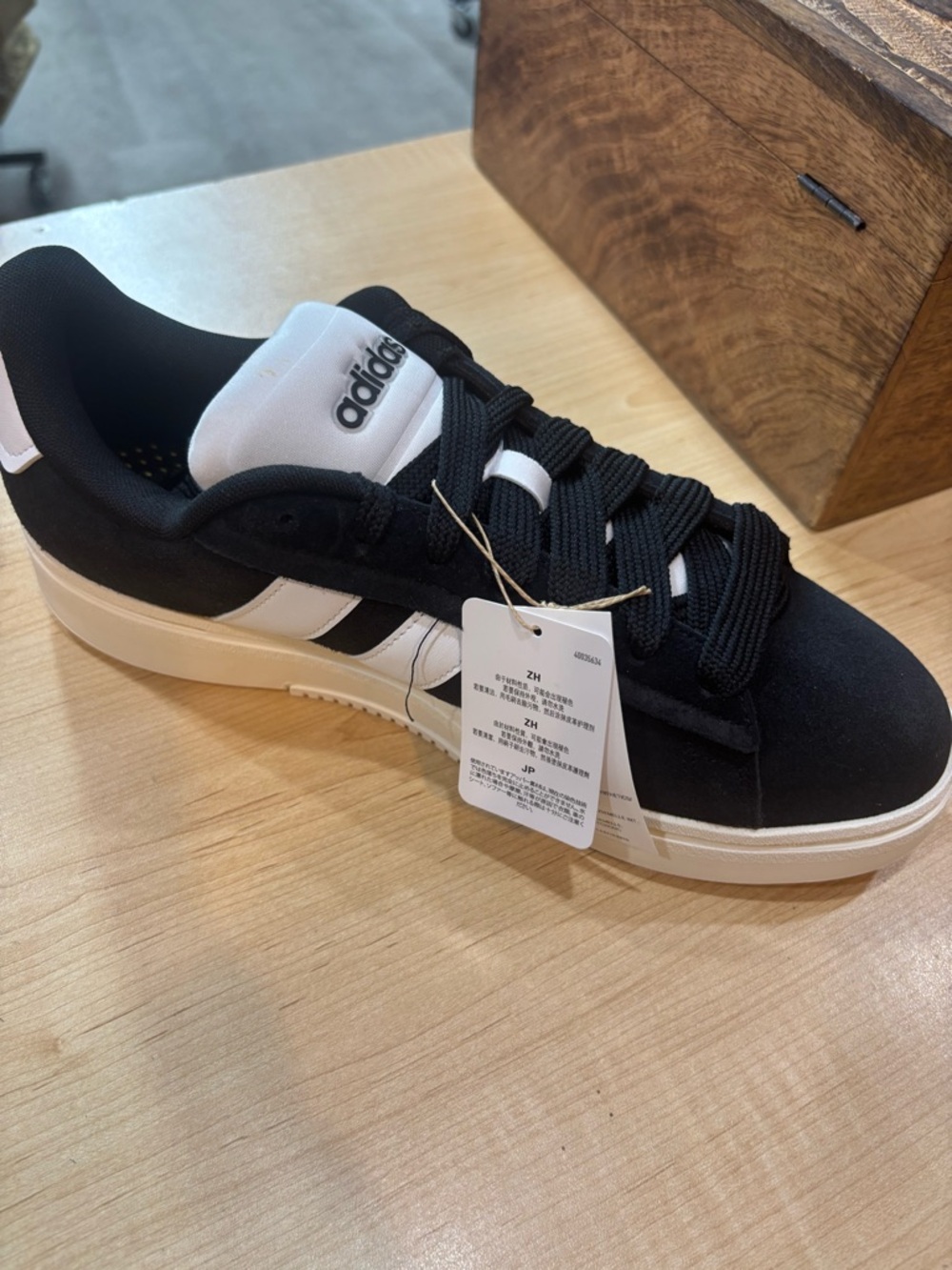 adidas Men’s Black & White Low-Top Sneaker